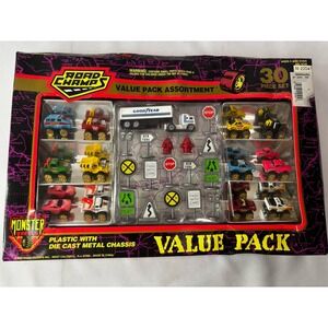 ⚠️New! Road Champs - Mini Monster Wheels - 30 Piece Value Pack Diecast # 9105